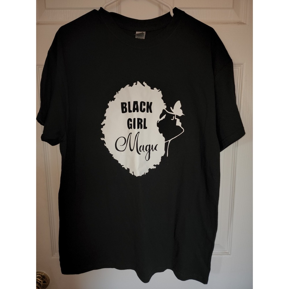 Black Girl Magic Black T-shirt Size Large Heavy Cotton